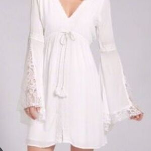 Abercrombie & Fitch White Lace Mini Dress